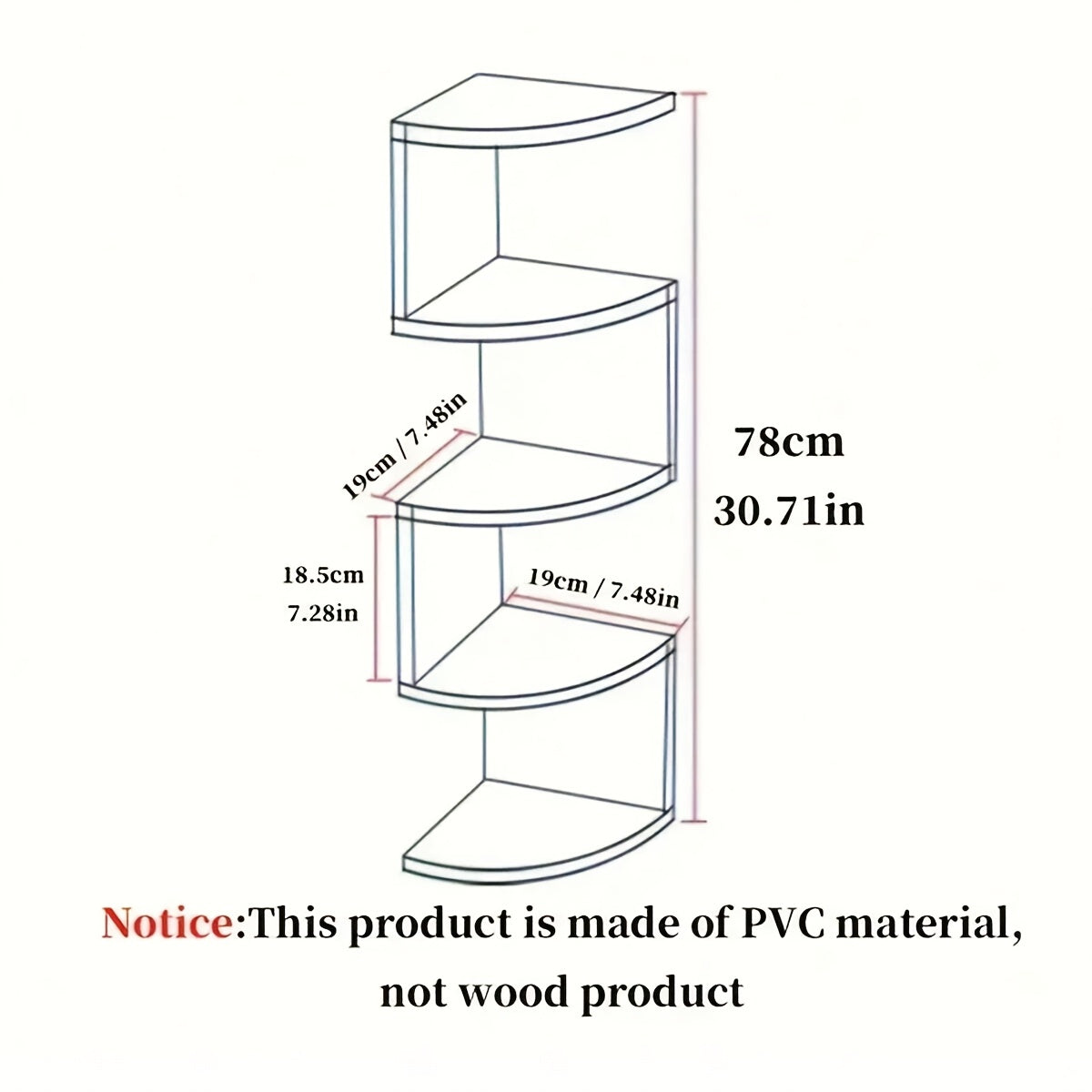 5-tier/3-tier Practical Shelf, Wall-mounted Corner Shelf, Easy to Install, Multi-layer Wall-mounted Storage Rack, Floating Shelf for Living Room, Bedroom, Kitchen, Bathroom, Office - Creative Decorative Storage Rack, Perfect Gift, 1/2pcs White/black