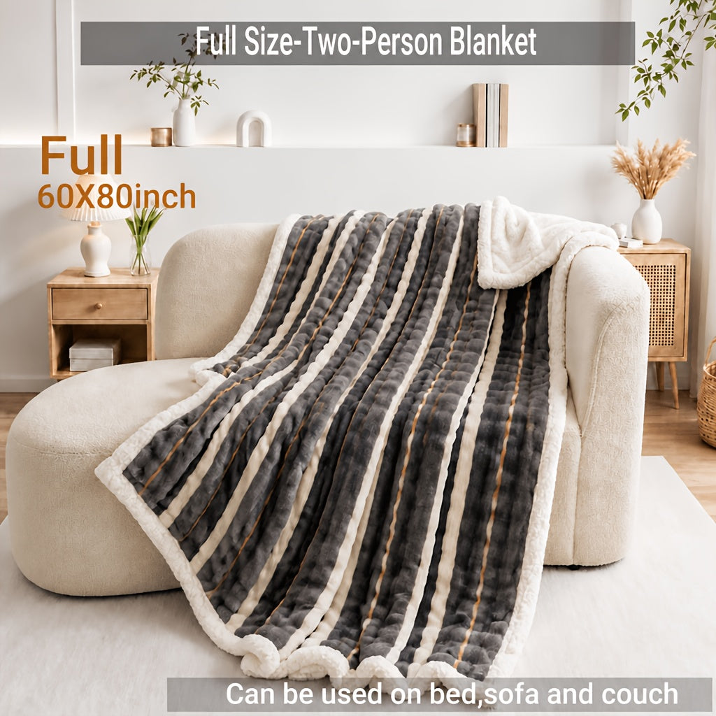 Heavyweight Bed Blanket, High Quality Luxury Fall Blankets, Machine Washable King Size Blanket, Gravity Blanket For Sofa Cover, Blanket For Sofa, Dormitory And Bedroom Cozy Bedding, Fall Room And Bedroom Decor, Halloween Gifts