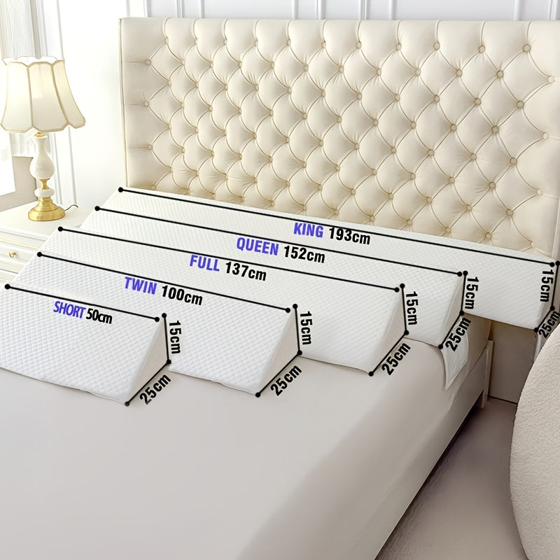 Bed Wedge Pillow - Bed Gap Filler Mattress Wedge Headboard Pillow Close The Gap 0-7" Between Your Headboard And Mattress Or Wall for Sleeping Backrest Pillow