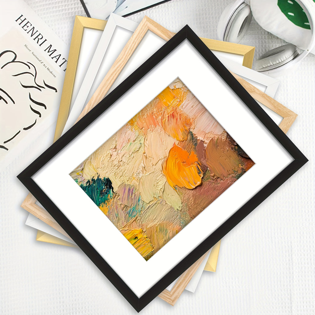 5pcs 12x16 Black Picture Frame, Display Pictures 8.5x11 with Mat Or 12 X 16 Without, Wall Gallery Poster Frames, Vertical Rectangle Picture Frame for Home, Office, Living Room, Art Decor, Birthday Party, Mother'S Day, New Year, Easter Gift