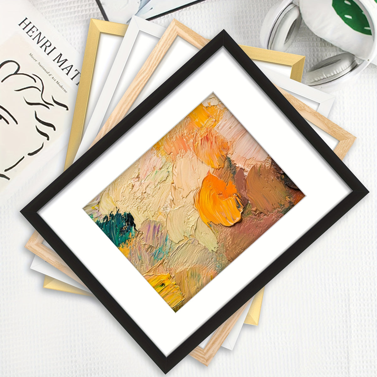 5pcs 12x16 Black Picture Frame, Display Pictures 8.5x11 with Mat Or 12 X 16 Without, Wall Gallery Poster Frames, Vertical Rectangle Picture Frame for Home, Office, Living Room, Art Decor, Birthday Party, Mother'S Day, New Year, Easter Gift