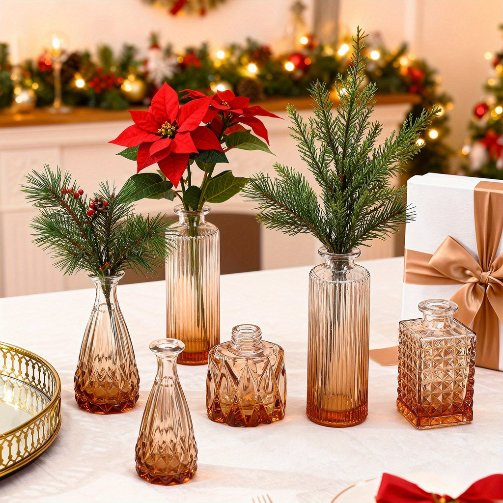 TOMNK 36pcs Bud Vase, Wedding Centerpieces for Tables, Mini Clear Bud Vases for Flowers, Small Flower Vases Suitable for Birthday Party, Anniversary, Wedding, Home Table Deco, for Mother's Day