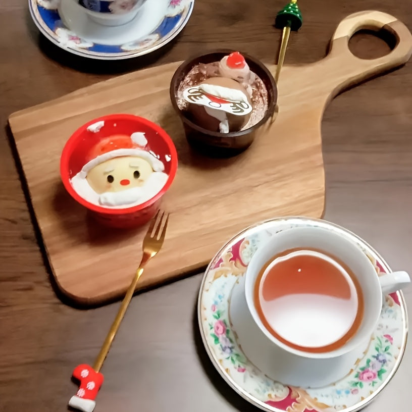 2pcs Walnut Wood Cutting Board Set - Heavy-Duty Reversible Chopping & Serving Board with Hanging Handle, Walnut Wood Grain - Heavy Thick Suitable for Meat, Bread, Cheese Prep - Holiday Gift (Christmas, Mother' Day)
