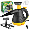 Handheld Steam Cleaner, 1050W Portable Cleaning Steamer with 12 Brush Heads, 11.83oz Water Tank and Safety Lock for Household Cleaning Tasks