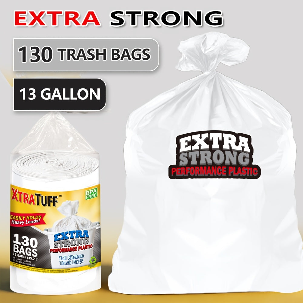 44/62/85/104/130/170/180/360 Bags 13 Gallon Boxed Expandable Heavy-Duty Plastic Multipurpose Disposable Garbage Bags-Super Strong, Leak-Resistant, Odor-Proof For Bedroom, Kitchen, Living Room, Outdoor, Toilet Use Trash Bag - Convenient Sanitary