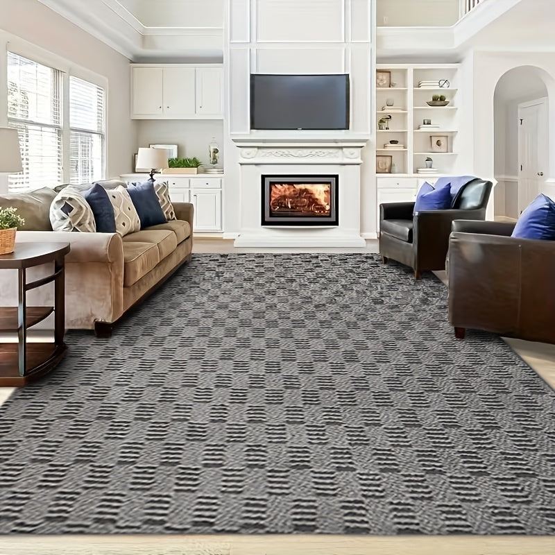 Extra Large Shaggy Rug Suitable for Living Room & Bedroom - Soft with PVC Backing, Machine Washable Anti-Slip Floor Mat, Modern Fluffy Floor Suitable for Christmas, for Decor, Use, Large Rectangular