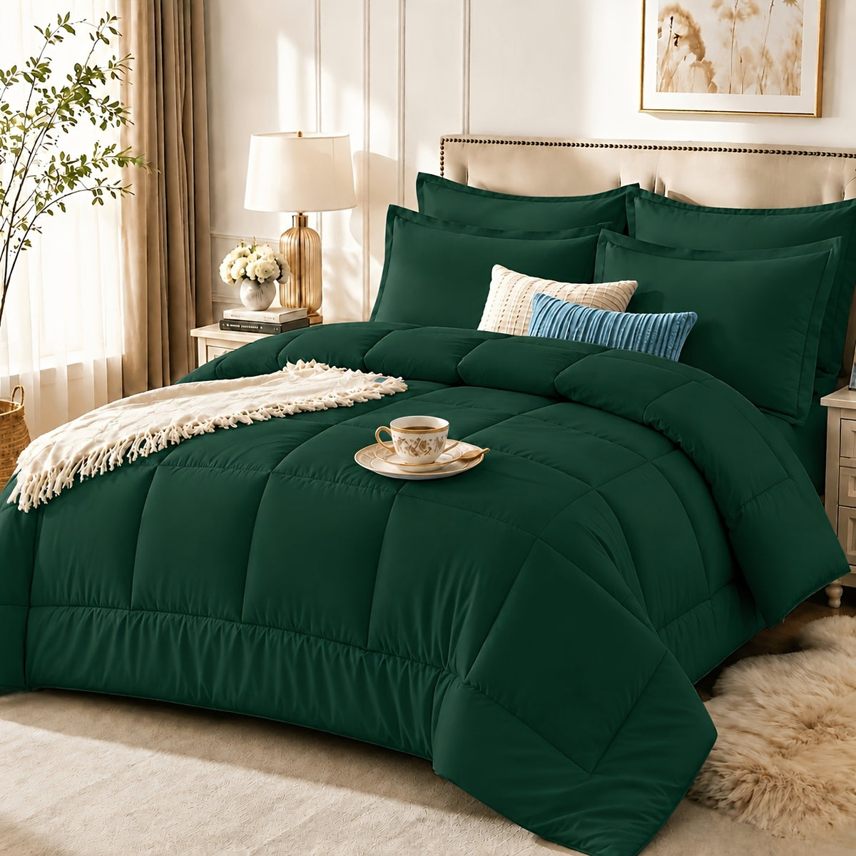 2/3pcs Summer Comforter-Double-Sided Tech Fabric, Large & Extra-Large Bed Bedding Sets, Lightweight Comforter-Soft Breathable For Hot Sleepers&Night Sweats-Elegant Bedroom For Couples & Solo Users, 1Comforter, 1/2Pillowcase, Random Color