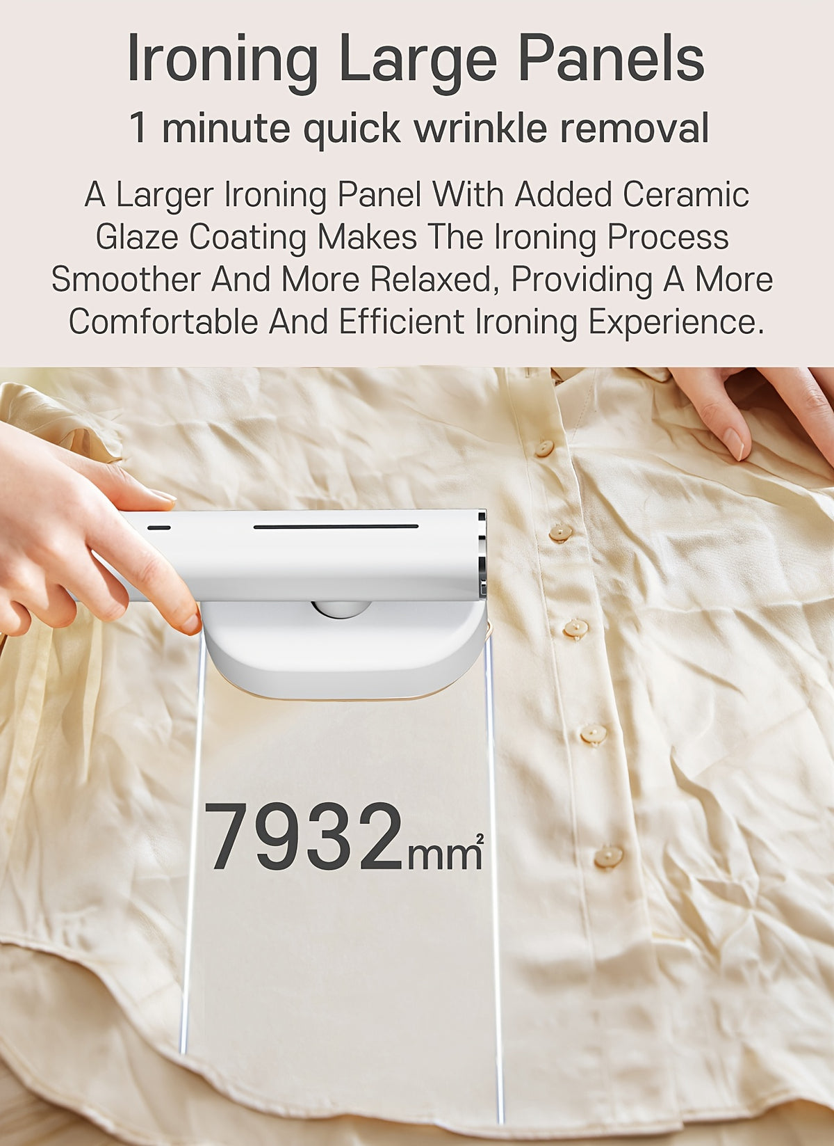 1200W Portable Handheld Steam Iron, Fast Heating in 10 Seconds, Horizontal And Vertical Steam Iron, Easy Mini Garment Steam Iron, Suitable for Home, Office And Travel, a Must-Have for Travel Experts