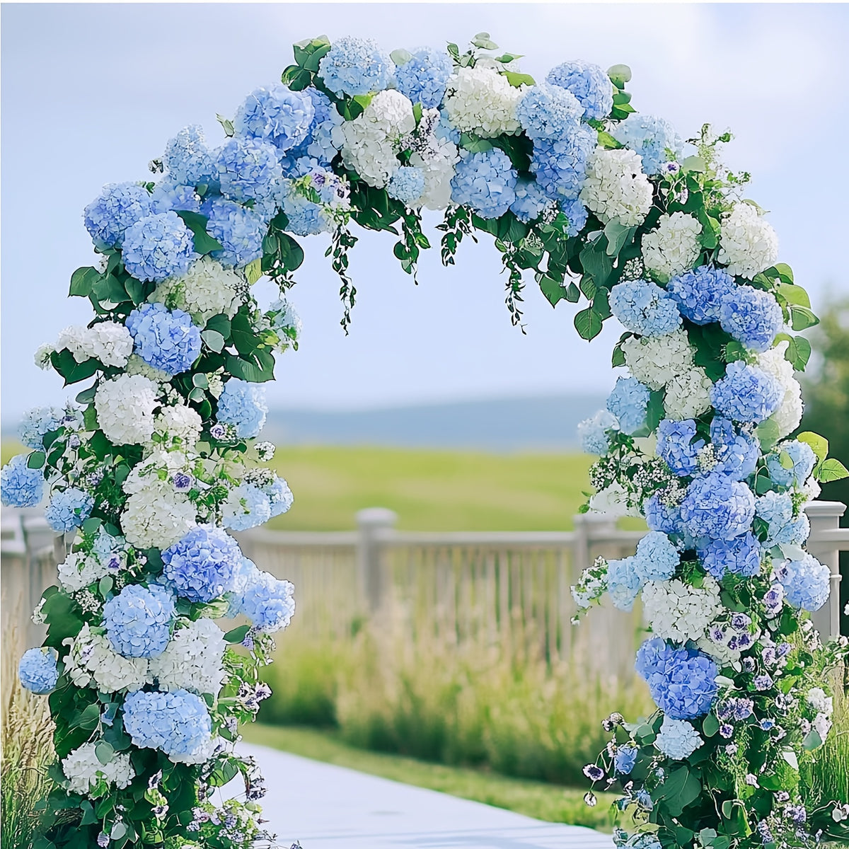72pcs Hydrangea Artificial Flowers Hydrangea Flowers Artificial Flower Heads with Stems for Home Wedding Party Decorations