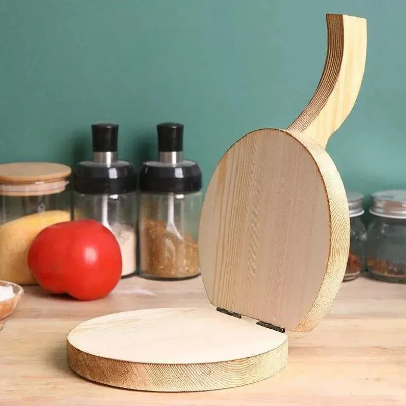 Solid Wood Dumpling Manual Dough Press, Handcrafted Wooden Dumpling Light Beige Mold, Suitable For Homemade Noodles, Steamed Buns, And Meat Pastries- Convenient And Quick Kitchen Tool-kitchen Accessories-board For Dough
