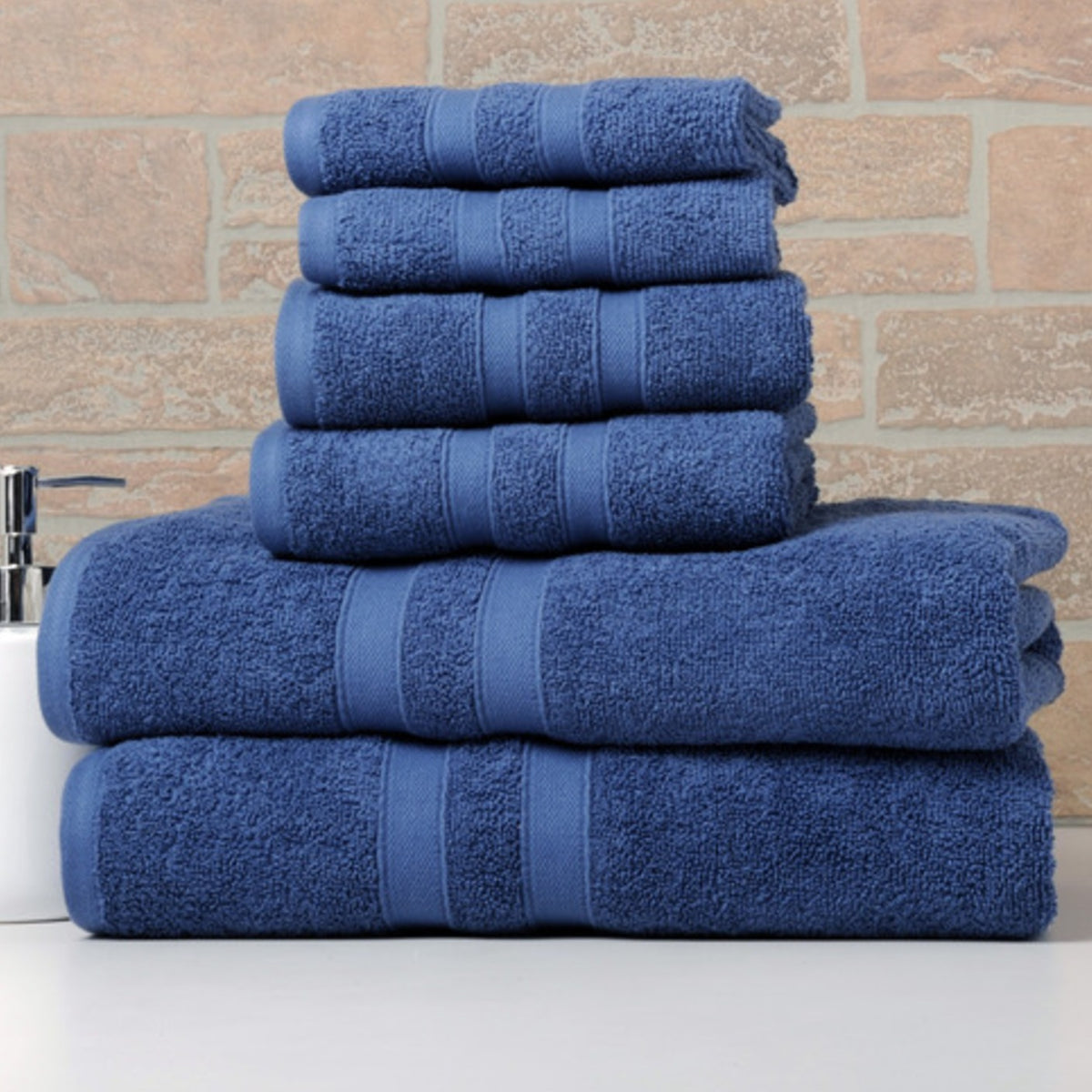 6 Piece Egyptian Cotton Towel Set . The set is made of 100 Egyptian cotton known for its softness, absorbency, and durability. These towels make an ideal complement to any bathroom whether you use it to pamper yourself or reserve it for special guests. Th