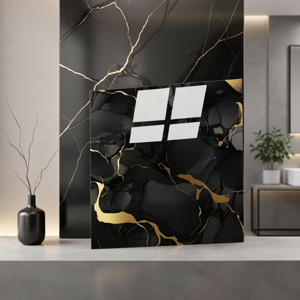 50/100pcs Stick Shower Tiles, Waterproof PVC Wall Panels, Marble Wall Tiles Self Adhesive Vinyl Backdrop for Bathroom, Kitchen, Living Room, Easy Peel & Stick, Ideal for TV Backdrop, Bathroom Wallpaper, Modern Wall Decor, Easy Installation