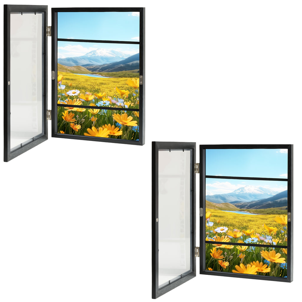 [Changeable Art Frames] 2/4 Pack Front Opening Photo Frames Reusable Art Display Frames for Wall Collage, Home Office Decor, Art Projects & Drawing