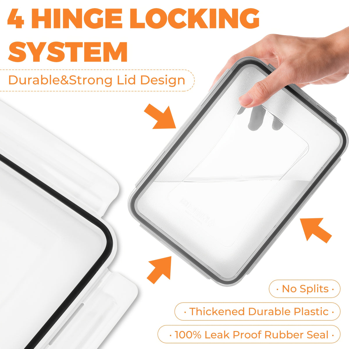 24/48/50pcs Includes 12/24/25 Containers, 12/24/25 LidsDeluxe Food Storage Container Set, High Quality - Airtight Seal, BPA-Free, Easy-Snap Lids, Stackable, Microwave Safe -, Free Labels and Kitchen Storage Marker, Perfect for Travel and Outdoor
