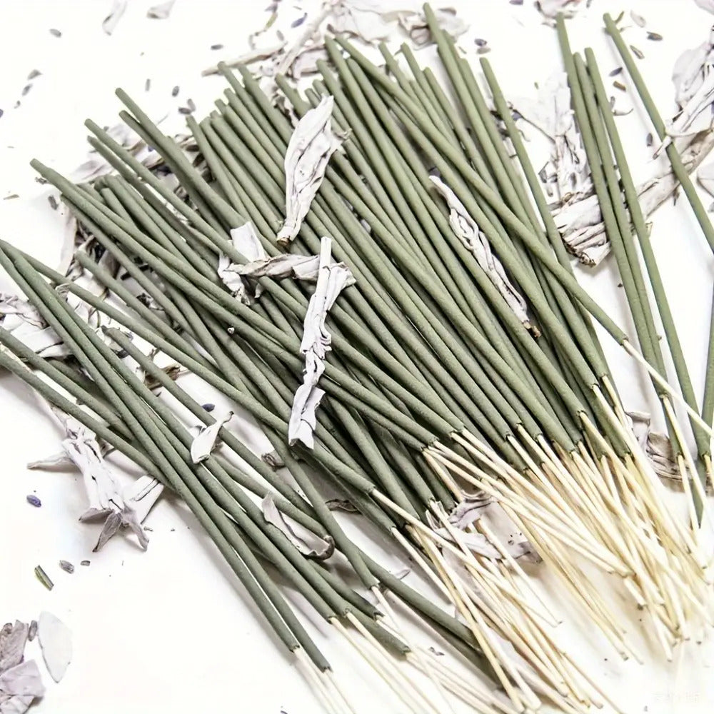 160 Long White Sage Sticks | 8.66 Inch Natural Fragrance | Meditation Yoga Meditation Fragrance | Long-Lasting Fresh Fragrance