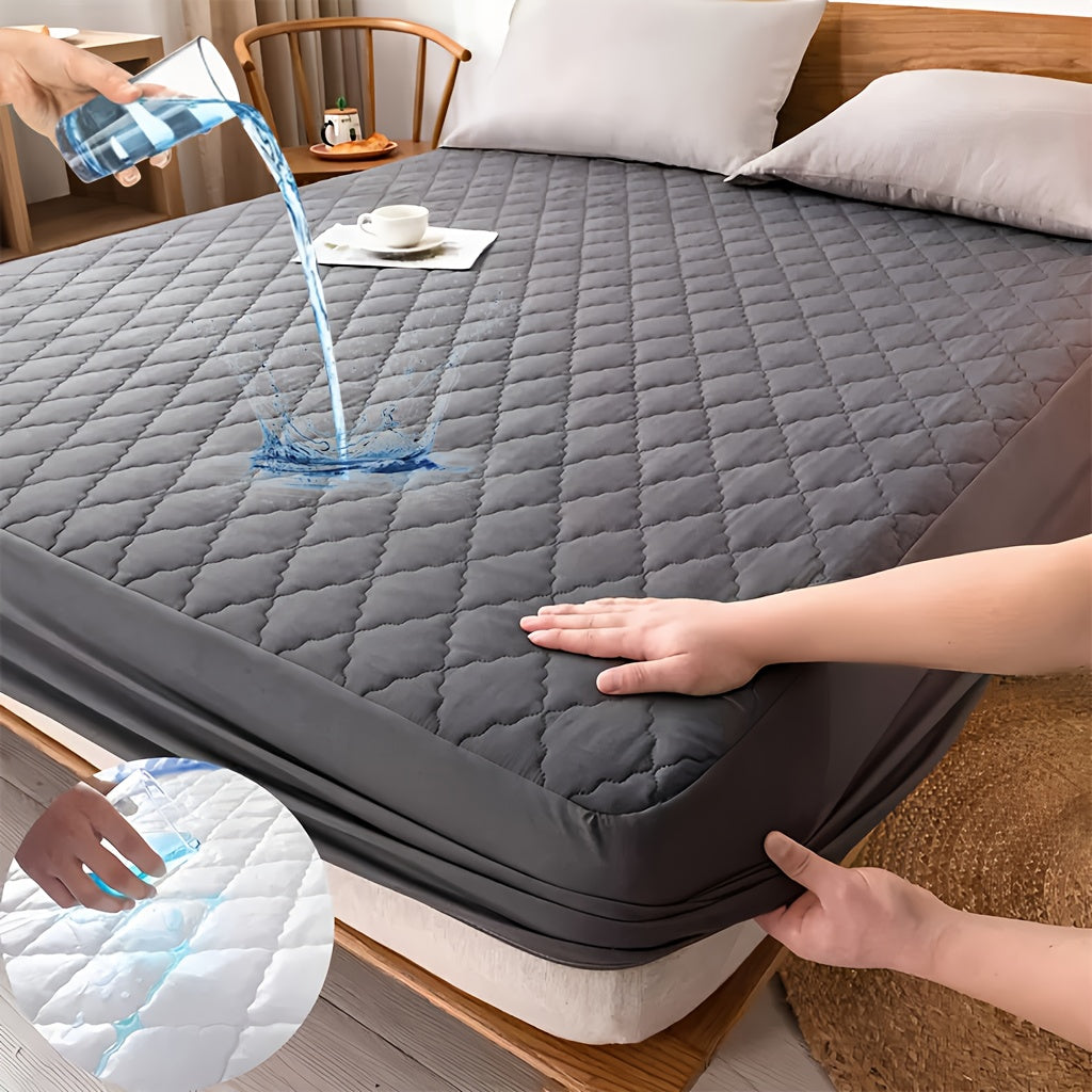 Fitted Sheet Mattress Protector- 100% Polyester, Full Coverage Bedding Cover with Secure Fit, Machine Washable, for Bedroom, Guest Room, with Deep Pocket, Fitted Bed Sheet