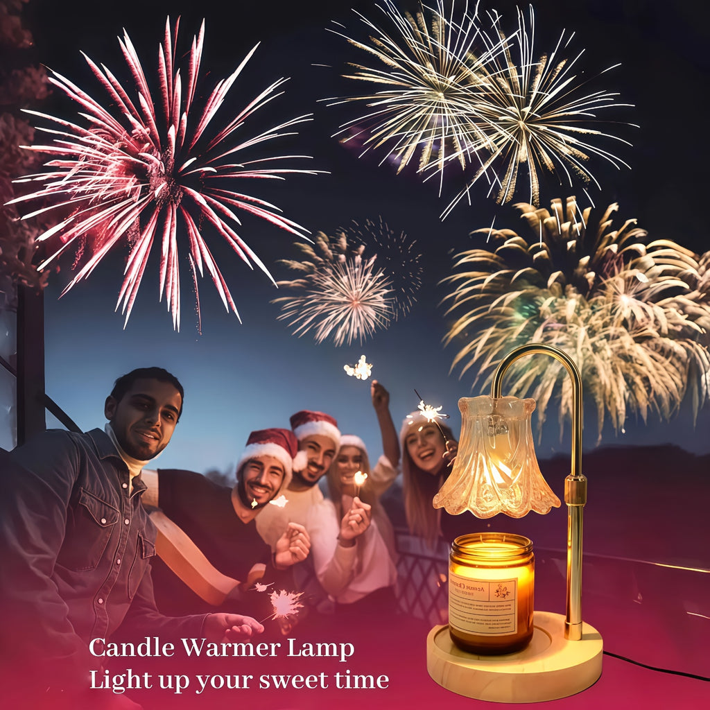 2-Pack Flower Candle Warmer Lamp, Adjustable Height, With Timer Dimmer, Room Decor Wax Melt Warmer For Scented Wax, Gift For Mom (no Bulb Included)
