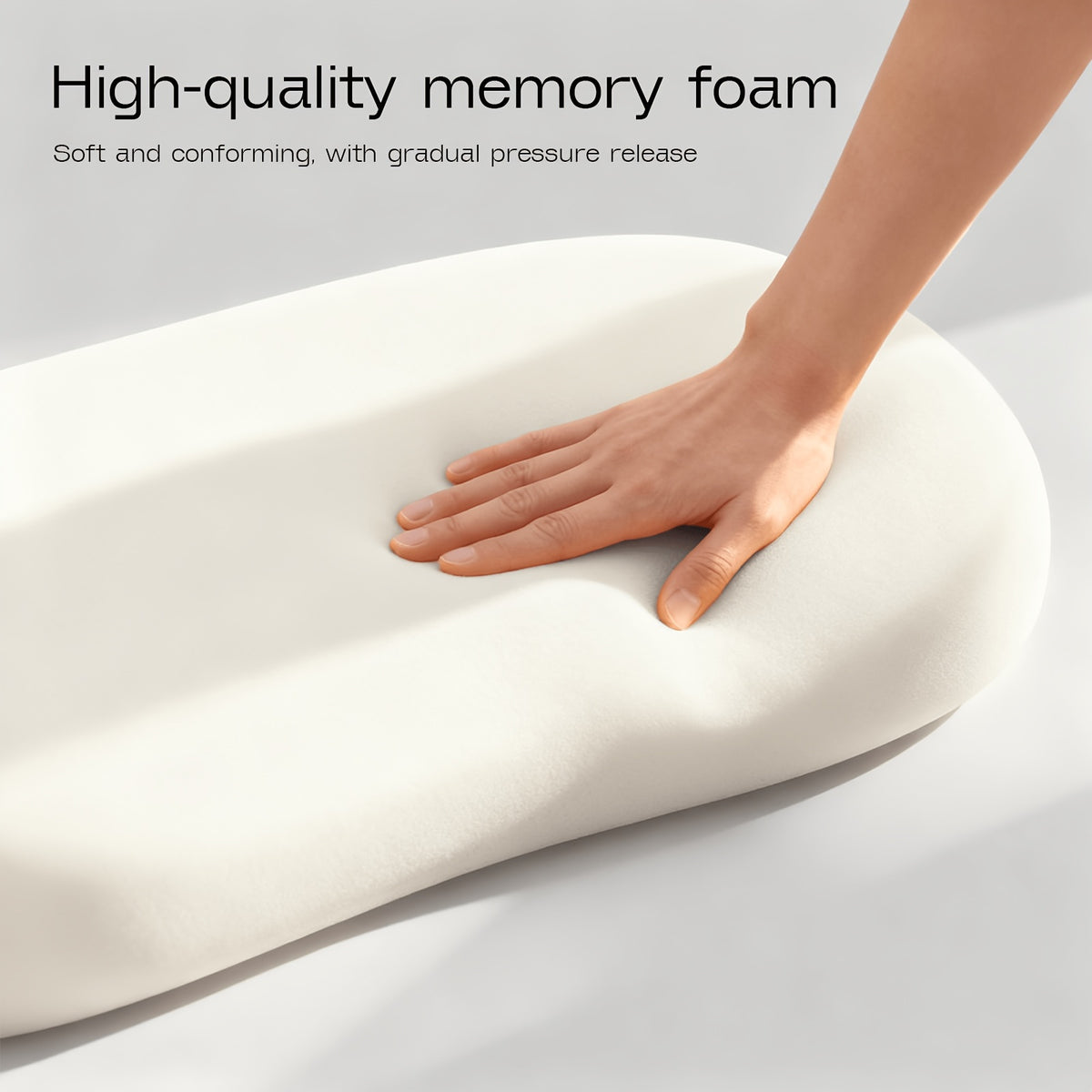 1pc Cloud Pillow for Neck Support, Ergonomic Contoured Design with Cooling Cover, All-Season Cooling Bed Pillow, Machine Washable, Multi-Color Options