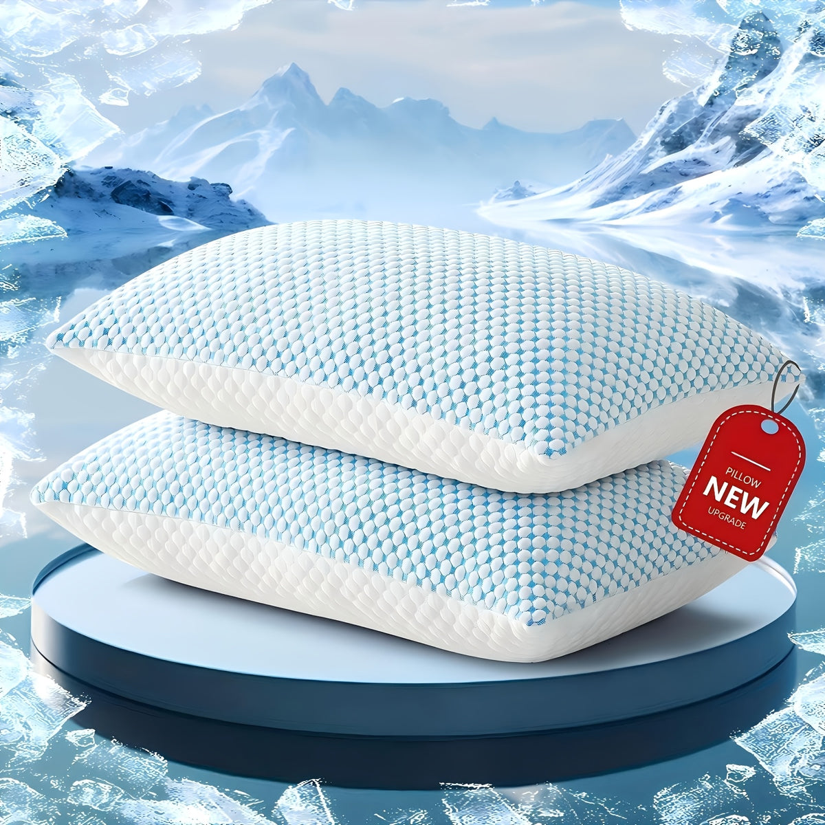 Hotel Quality Non-Collapsing Down Alternative Pillows King Size for Sleeping 2-Pack