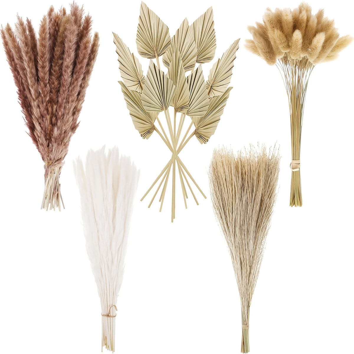 110/300pcs Dried Pampas Grass Decor, Dried Flower Bouquets for Wedding, Home, Centerpiece Table, Modern Home, Western Living Room, Nursery, Boho Room, Beach, Women'S Office, And Boho Decor