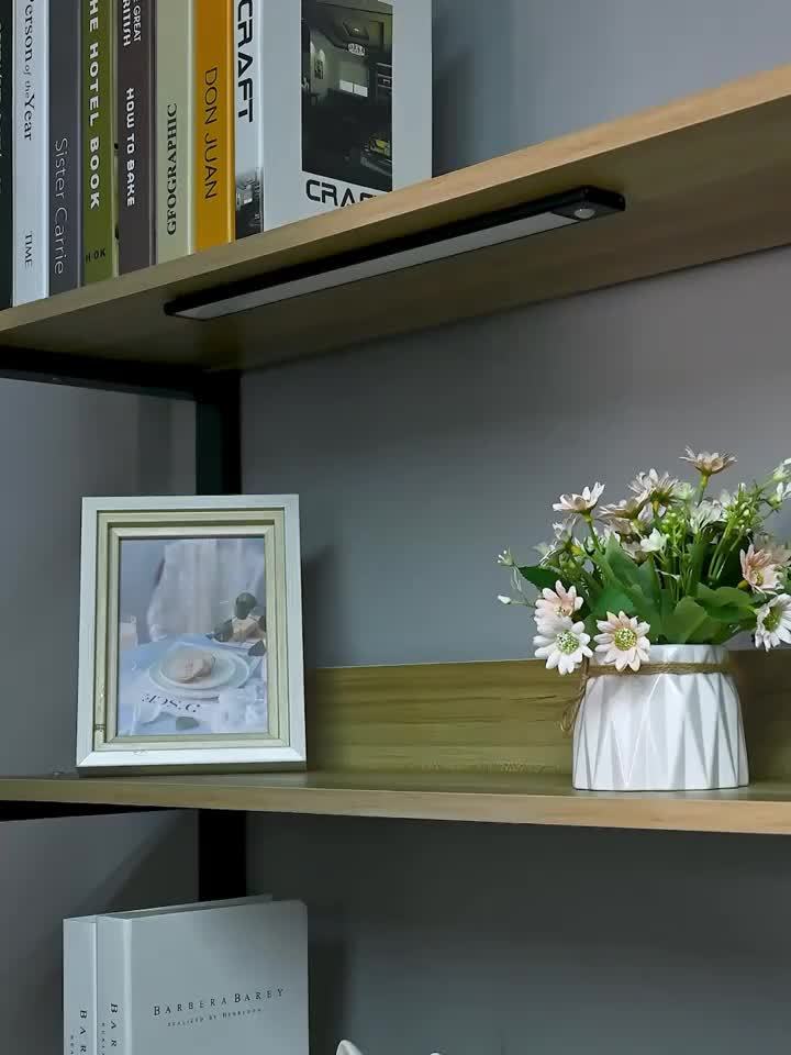 4/2/1pc LED Motion Sensor Under Cabinet Lights, 3 Color Temperatures Wireless USB Rechargeable Night Light, Indoor Closet Lights, Stick-On Anywhere Magnetic Under-Counter Light Fixtures For Kitchen Cabinet Wardrobe Cupboard Stairs.