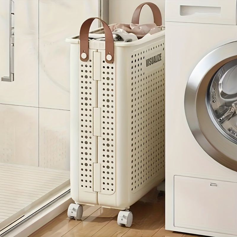 Foldable Laundry Hamper with Wheels - Multi-Size Dirty Clothes Basket for Laundry, Ironing, And Storage - Versatile Organizer for Dorms, Bathrooms, Bedrooms, Rvs, And Homes - Practical And Decorative Gift for Any Occasion
