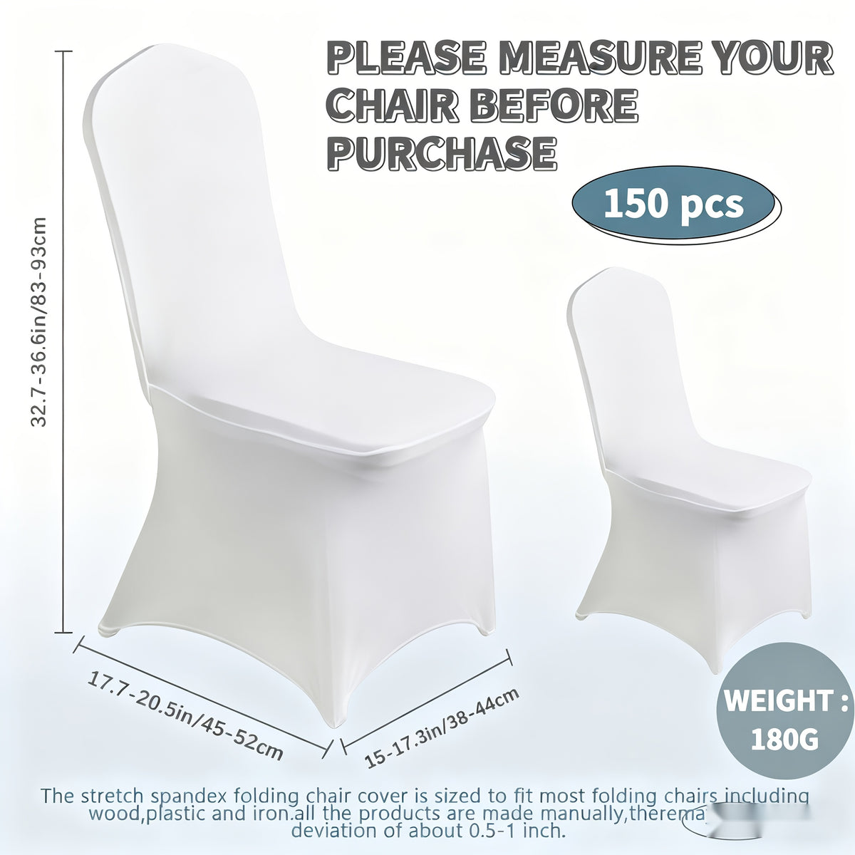 30/50/100/150pcs Elastic Spandex Banquet Chair Covers, Universal Stretch Fit Chair Protectors, Wedding Decorative Chair Covers, Suitable For Weddings, Holidays, Banquets, Parties, Celebrations, Business Meetings, Christmas