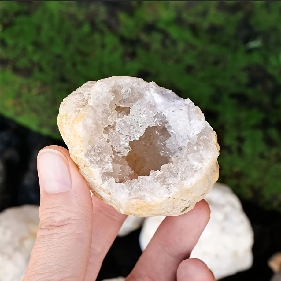 20-50pcs Natural Crystal Raw Stone, Moroccan Agate Crystals, Crystal Geode Raw Mineral Specimens, Quartz Rough Crystal Cluster Cave Collection Specimens, Home And Office Decoration