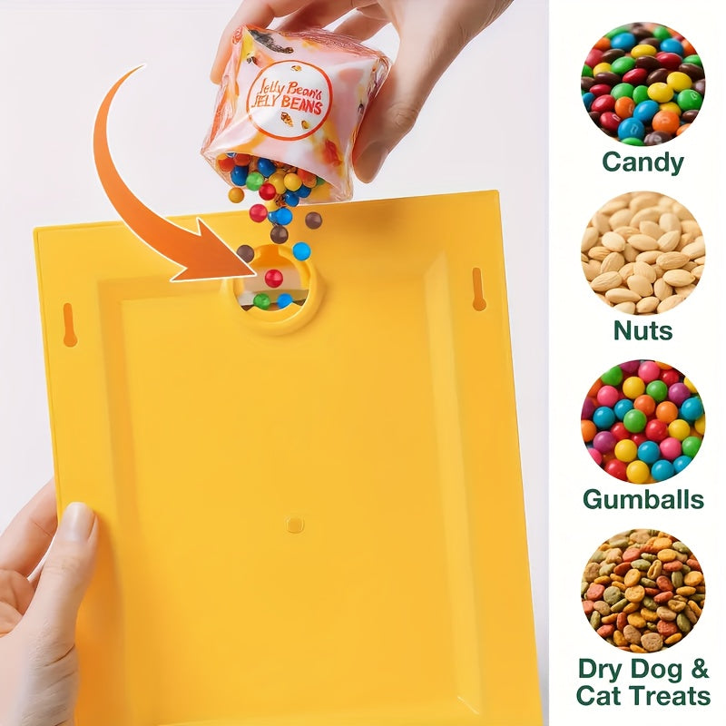 Candy Dispenser, Perfect Christmas Gift Candy Distribution Frame, A Square Frame Hanging on The Wall with Candy Distribution Function, Convenient for Obtaining Candy, Suitable for Schools And Families, Halloween, Christmas Gifts