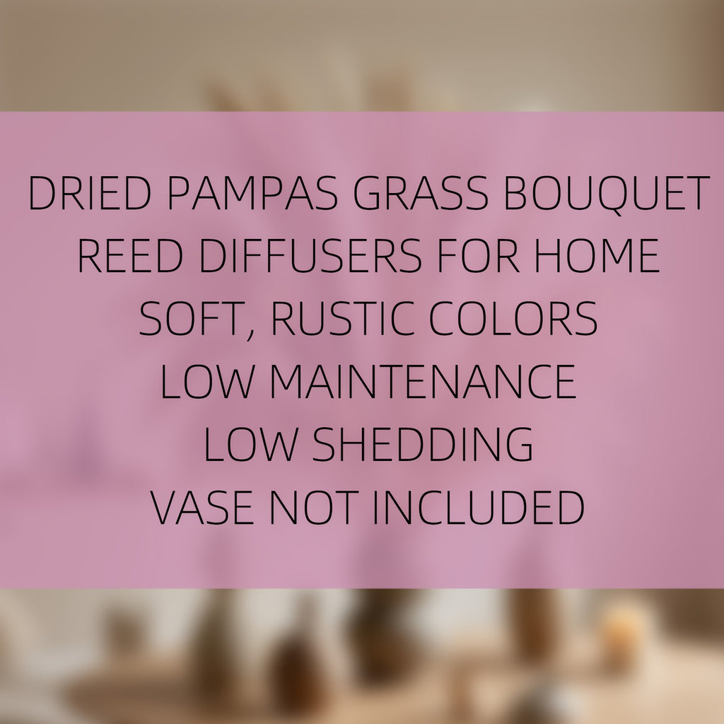 125pcs [Bohemian Flair] Pampas Grass Bouquet | Bunny Tails & Dried Flower Decor For Home & Weddings
