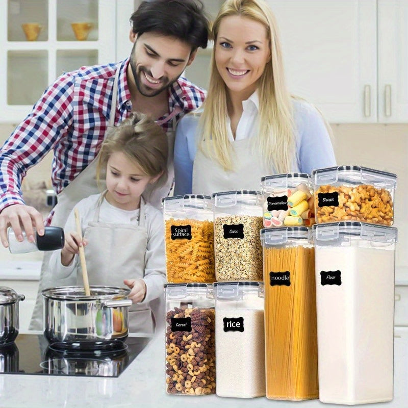 24/30/48/60PCS Airtight RV Stove And Range with Lids - Perfect for Organizing And Storing Kitchen Food Pantries, Grain, Auto Supplies, Accessories, Interior Parts And Accessories, Kitchenware, Kitchen Appliances (12/15/24/30 Lids + Containers).