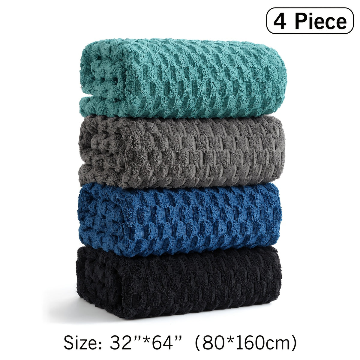 4pcs Oversized Bath Towel Set 32"x64" Extra Large Microfiber Towels Ultra Soft Quick Drying Multi Color Combo Beige White Light Blue Dark Gray And Random Color Luxurious Spa Grade Bath Towels for Home Family Or Gifting Modern Coastal Style