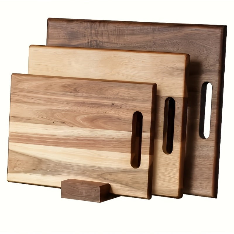 Large Kitchen Chopping Board Made of Acacia with Serrated Edges And a Non-Slip Base, Featuring a Solid Wood Design with Natural Grain, Durable And Easy to Maintain