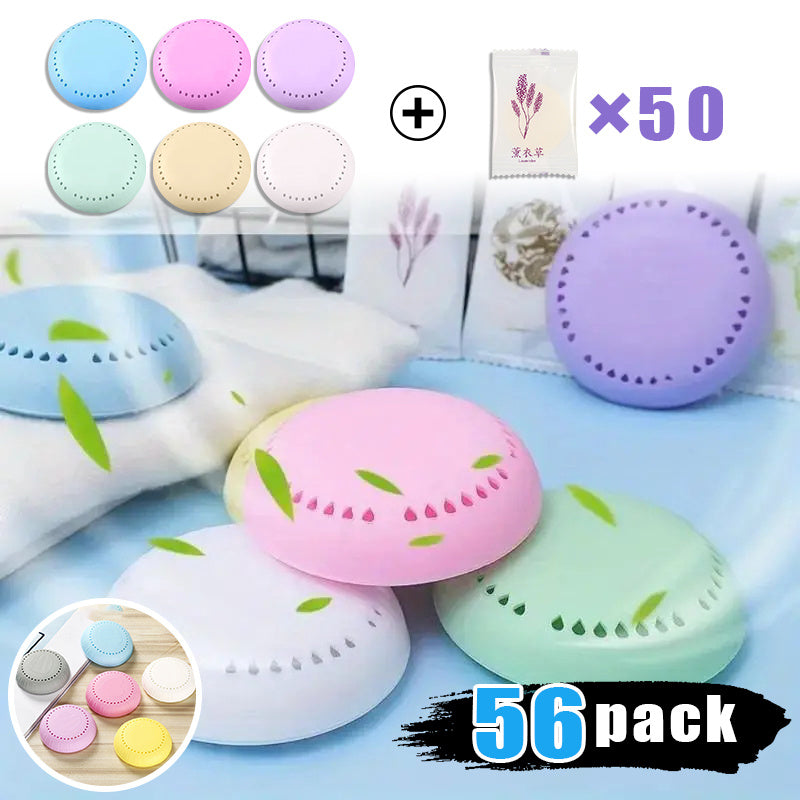 56/18pcs Household Sachets, Suitable for Wardrobes And Drawers, 50 Replacement Cores, Clothing Sachets for Drawers, Wardrobes, Rooms, Wardrobes, Bathrooms, Cars, Durable (lavender)