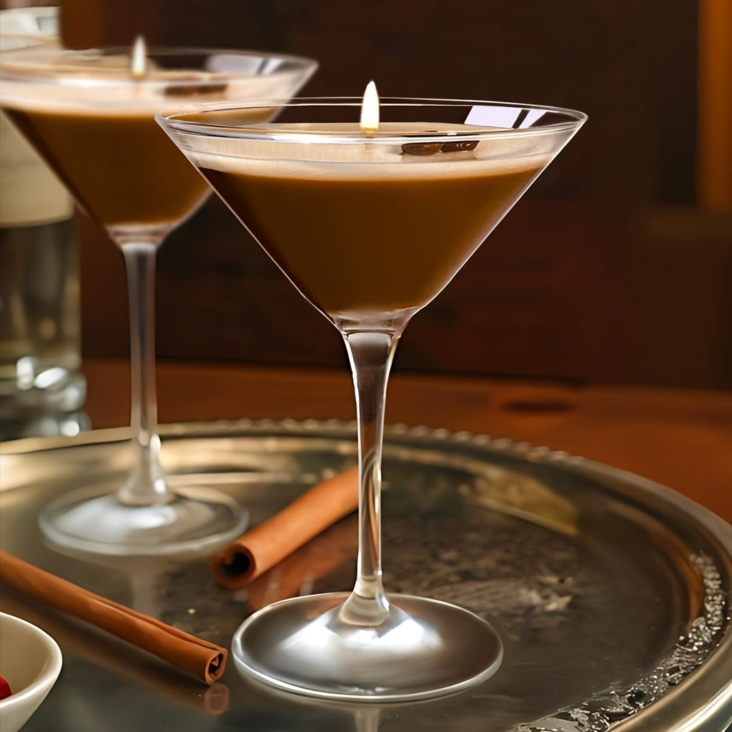 Coffee Martini Candle, Gift for Candle Lovers, Caramel Scent, Coffee Bean Embellishment, Long Burning Time, Birthday Gift, Relaxing Valentine's Day Gift, Mother's Day Gifts, Teacher Appreciation Gifts