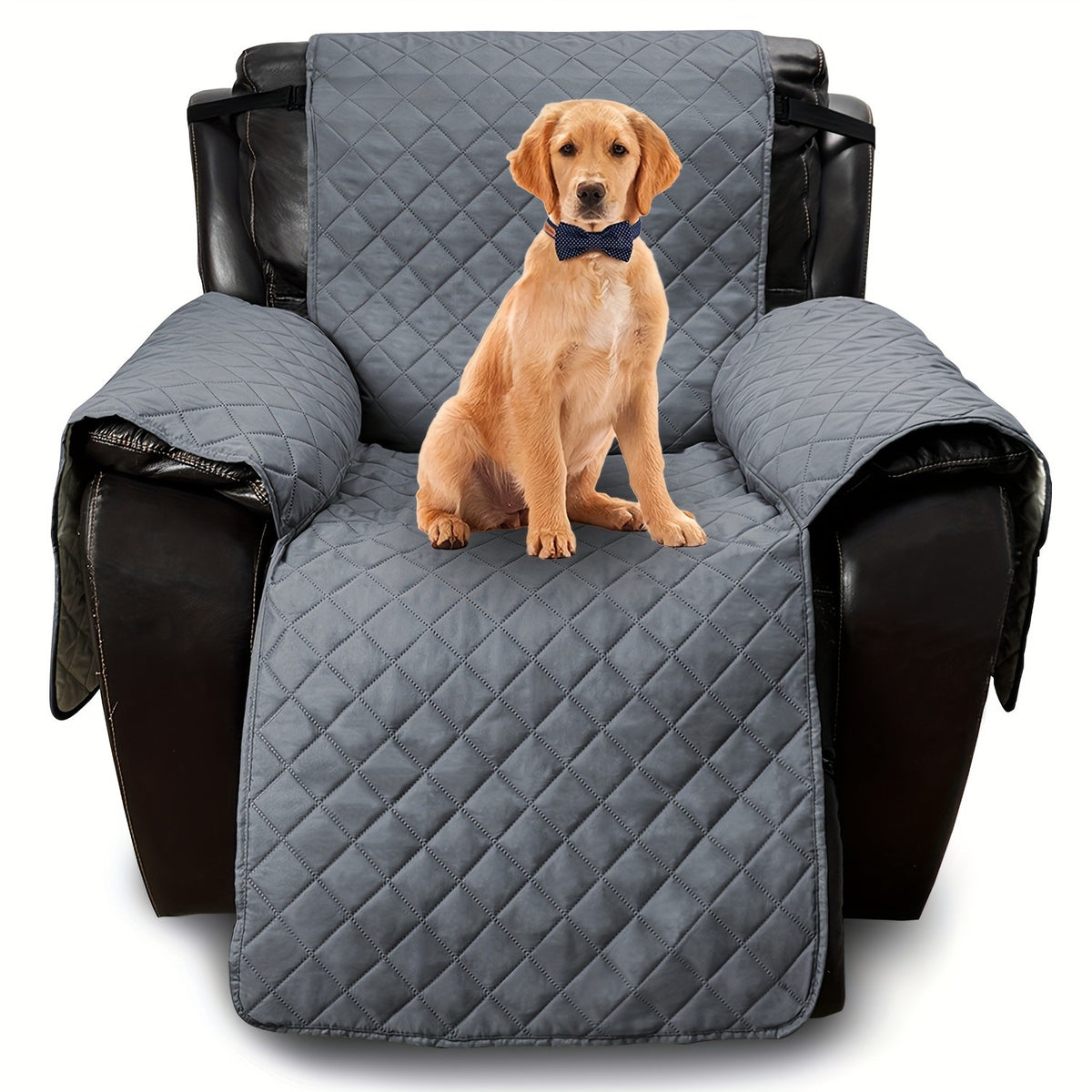 1pc 100% Non-Slip Recliner Chair Cover Sofa Slipcover, Pet Cover for Large Recliner with Elastic Straps, Washable Chair Seat Cover Recliner Chair Furniture Protector, Perfect for Indoor And Outdoor, Halloween, Christmas, Home Decoration