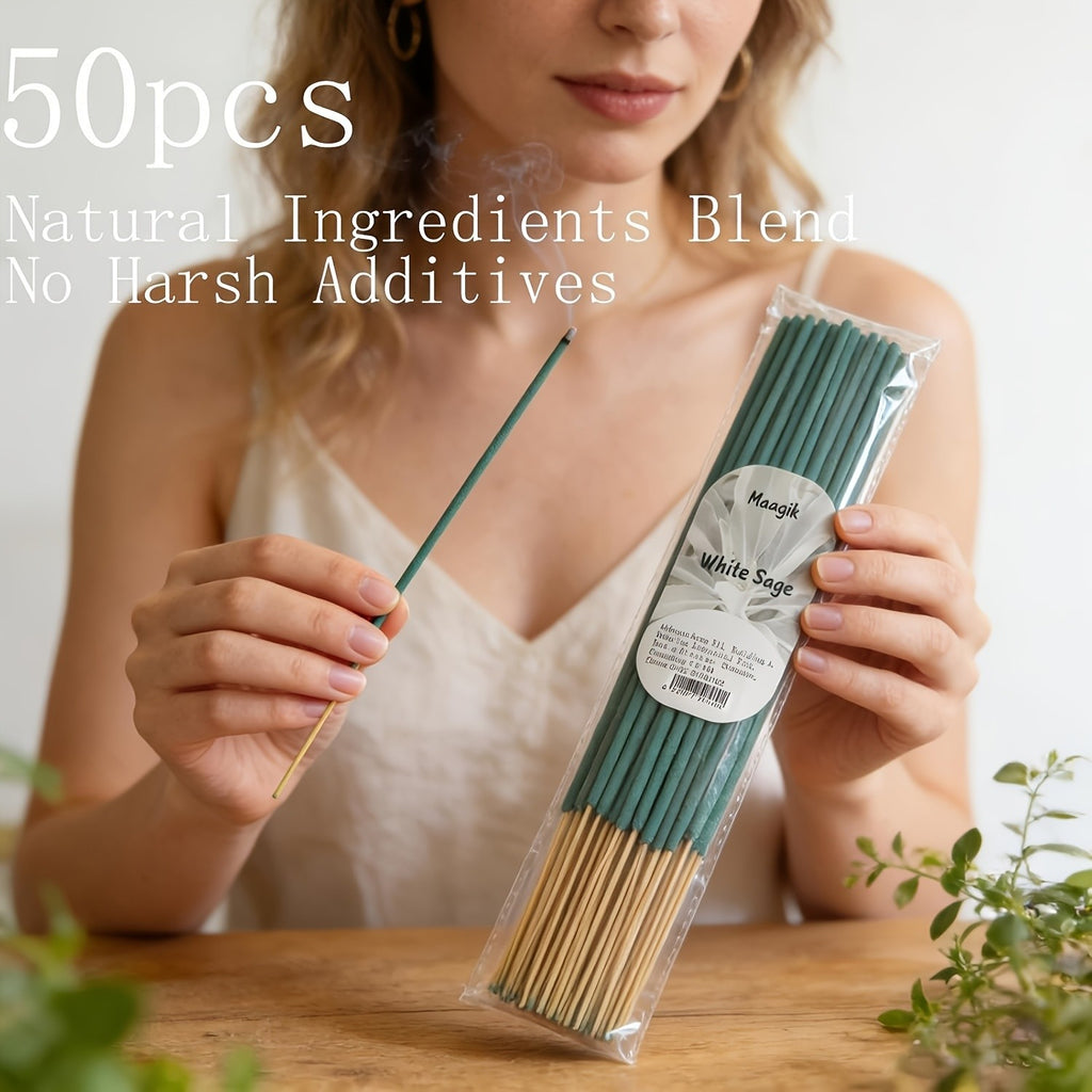 400/200/50/40/10pcs Incense Sticks - Suitable for Home, Office, Yoga, Meditation,, Long-Lasting Fragrance Gift for Christmas and Halloween