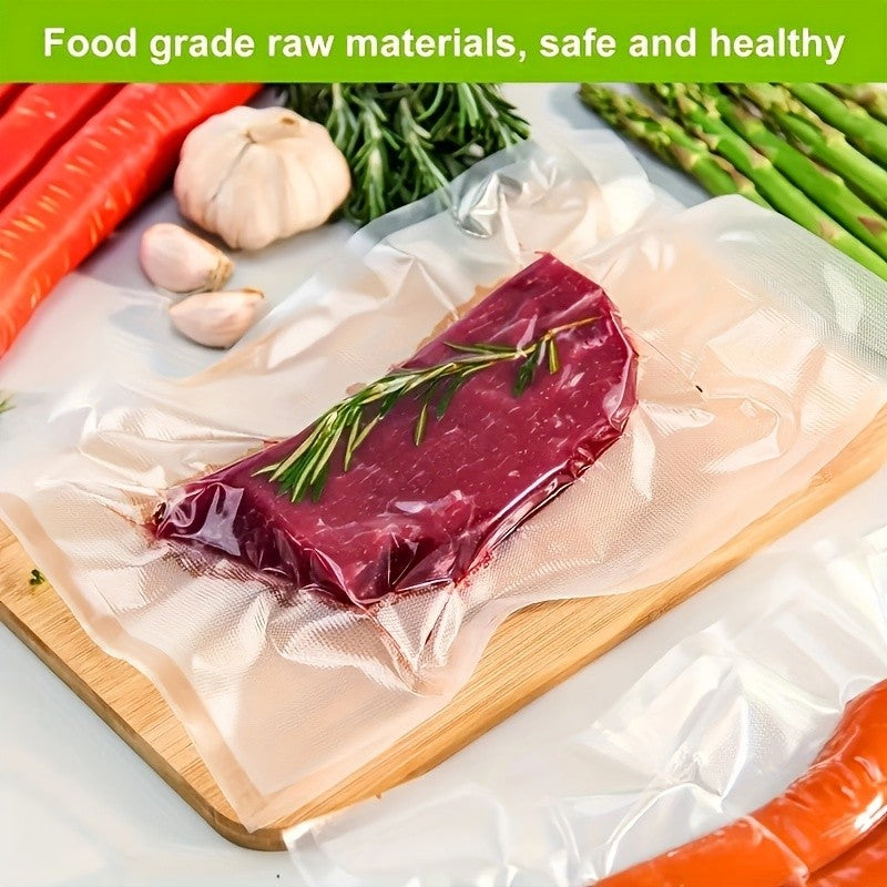 100 Food Storage Bags, Micro Perforated Bag Containers For Fruits, Meat, Seafood, Refrigerator Containers, Food Containers, Packaging Bags, Vacuum