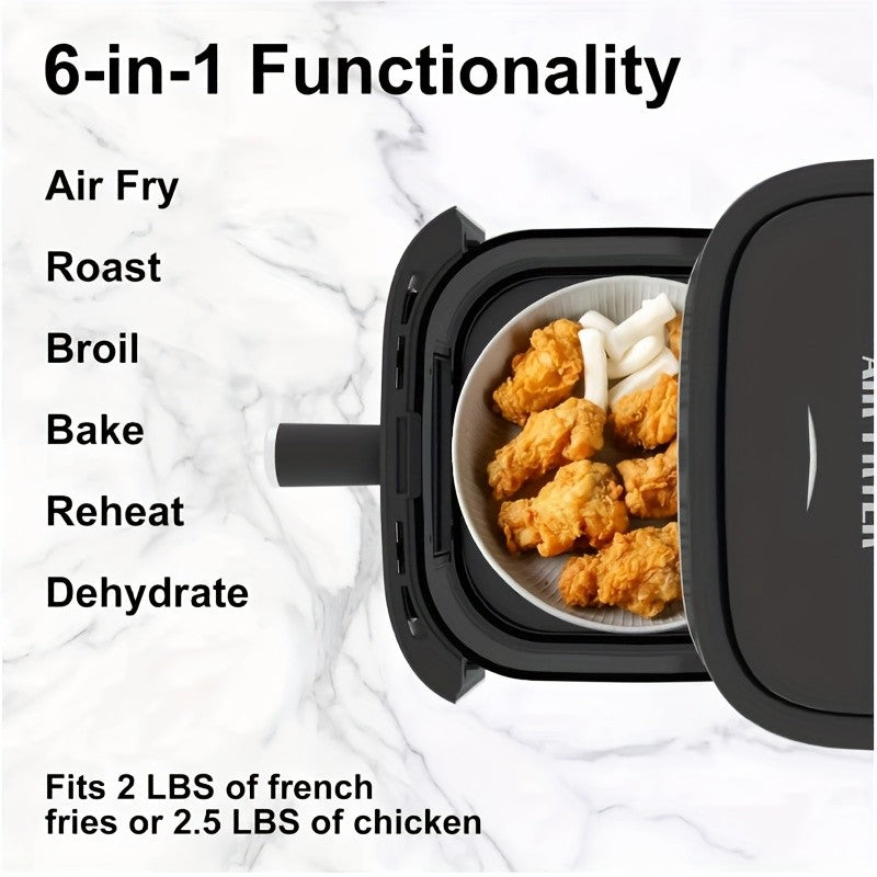 Large Capacity Air Fryer Visual Intelligent Fully Automatic Household Air Fryer Anti-Scald Handle Suitable for Chicken And Fish