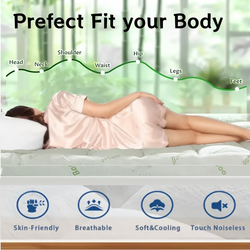 Cooling Mattress Topper Washable Soft Mattress Pad Bed Mattress Topper with 8-21" Deep Pocket