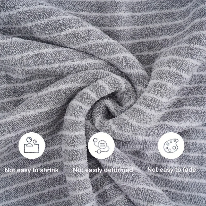 4/8pcs Set, Including One Oversized 41.34X78.74 Inch Star Striped Bath Towel And Three Small Square Towels 11.81X11.81 Inches. Made Of Highly Absorbent Coral, It Dries Quickly Without Shedding Hair. This Includes Beach Towels