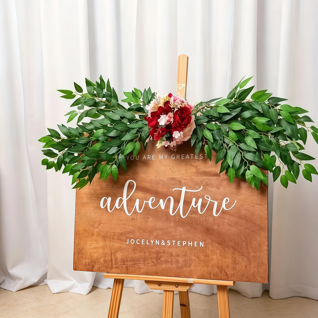 16/ 24/32pcs Italian Ruscus Greenery Stems, 27.6in Artificial Green Leaf Garland Vines Hanging Spray For Wedding Arch Bouquet Filler Table Centerpieces Home Decor