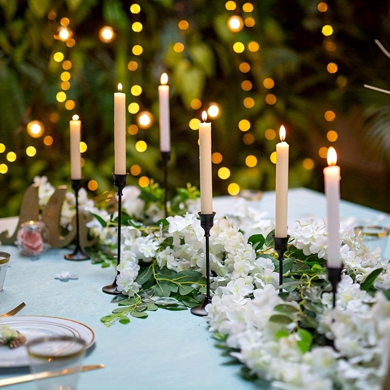 12pcs/6pcs Metal Bell Candlestick, Christmas, Halloween Table Decoration, Candlelight Dinner Photo Props, Anniversary Wedding Decoration, Home Hotel Decoration, Birthday Gift, Suitable for Table Center Decoration, Wedding, Catering, Party (Without Candle)