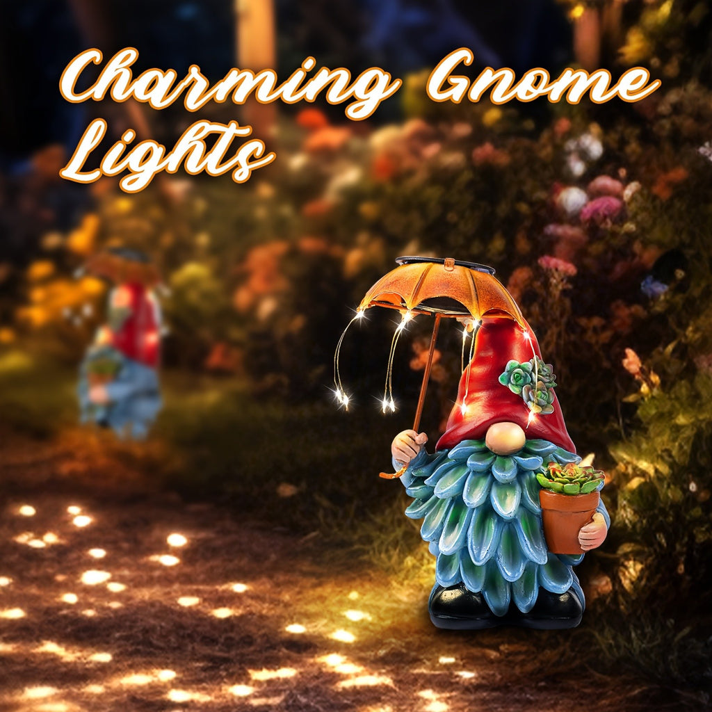 Elf Resin Statue Solar Light, Home Decor Collectible Figurines, Perfect Gift For Mother'S Day, Thanksgiving, Christmas, Perfect For Desks, Decks, Patios, Balconies, Porches, Automatically Lights Up At Night