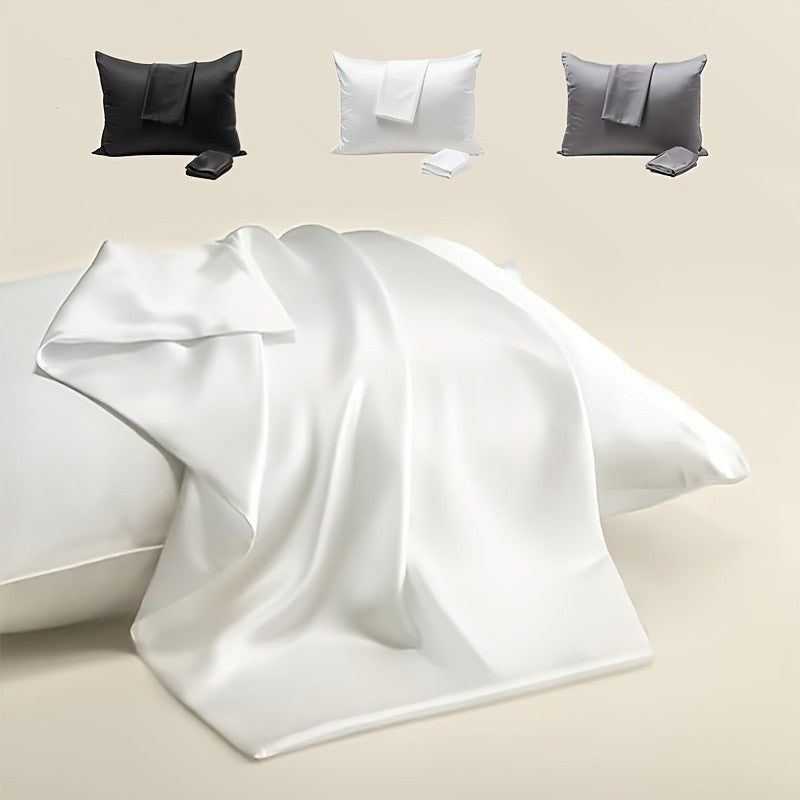 100% Mulberry Silk Pillowcase, Premium Silk Pillow Cover For Hair And Skin Care, Soft Smooth Cooling Breathable Pillowcase, Luxury Sleep Bedding With Hidden Zipper Closure, Standard Size, Queen Size, King Size, Comfortable Night Rest