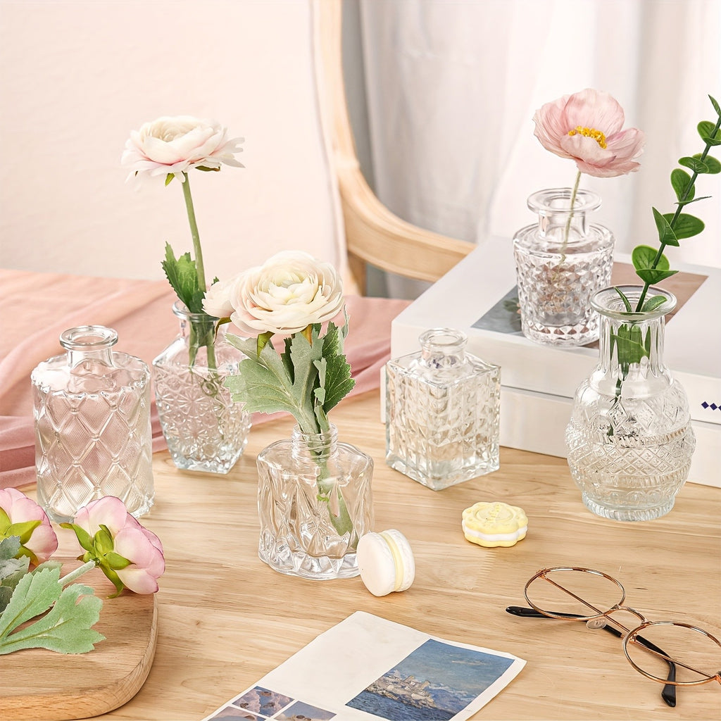 TOMNK Glass Bud Vases In Bulk, Flower Vases For Flowers In Bulk For Rustic Wedding Home Table Decorations, Can Be Used As A Gift For Weddings, Anniversaries, Birthdays, Weddings, Or Housewarming Banquets, For Halloween And Christmas
