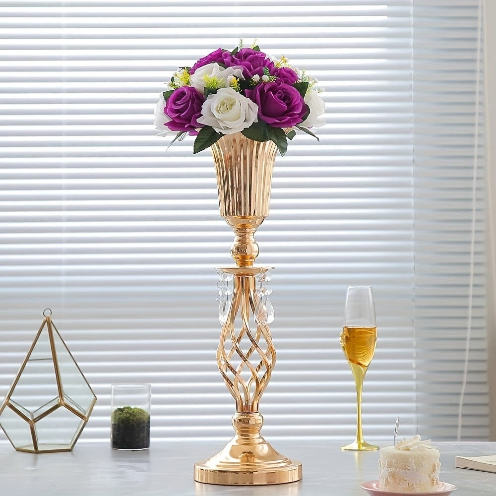Pack Of 6 Artificial Flower Ball Arrangement Bouquets, Plastic Roses With Base, Fake Wedding Rose Flower Ball Centerpieces, Fake Flower Balls For Wedding Centerpiece Flower Racks For Party Valentine's Day Home Décor Table DIY Flower Decorations