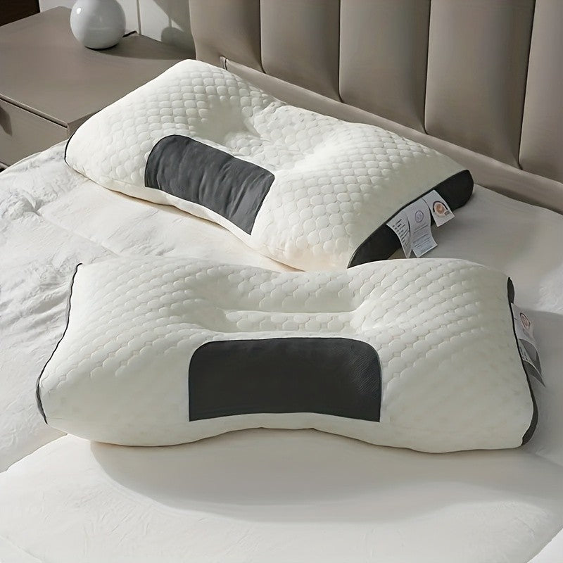 2pcs/4pcsSoft Neck Couple Pillow - Adjustable Ergonomic, Removable High-quality Pillow Core, Provides Deep Sleep Neck, No Collapse, Machine Washable