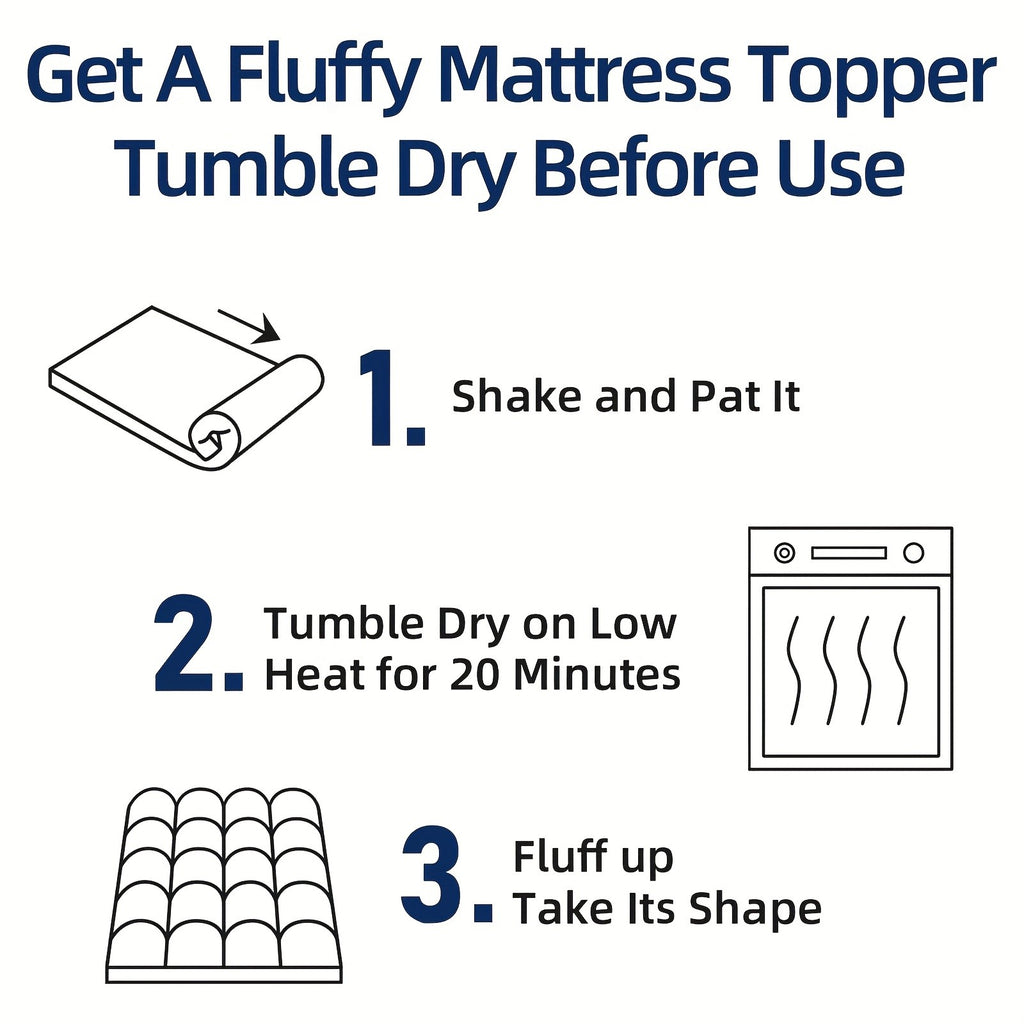 Cooling Mattress Topper, Overfilled Down Alternative Pillow Top, Fits 8-21 Inch Deep Pocket, Baffle Box Design Plush & Support Snow Down Alternative, Hotel Quality