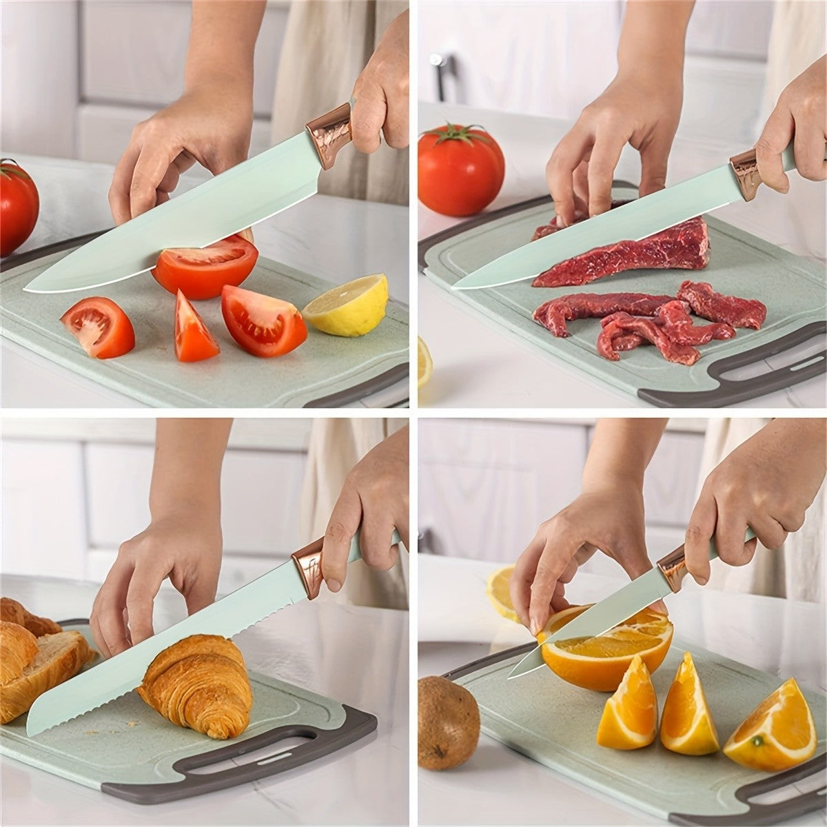 19 Sector Set And Knife Set, Perfect for Outdoor Camping - Heat-Resistant, Non-Stick, Wooden Handle, Easy to Clean - Perfect for Women'S Cooking Gifts, New Year'S And Valentine'S Day